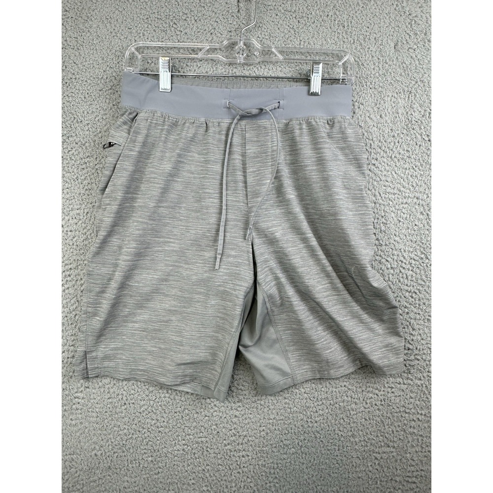 Lululemon T.H.E. Shorts Mens Small Gray Lined 9" Inseam